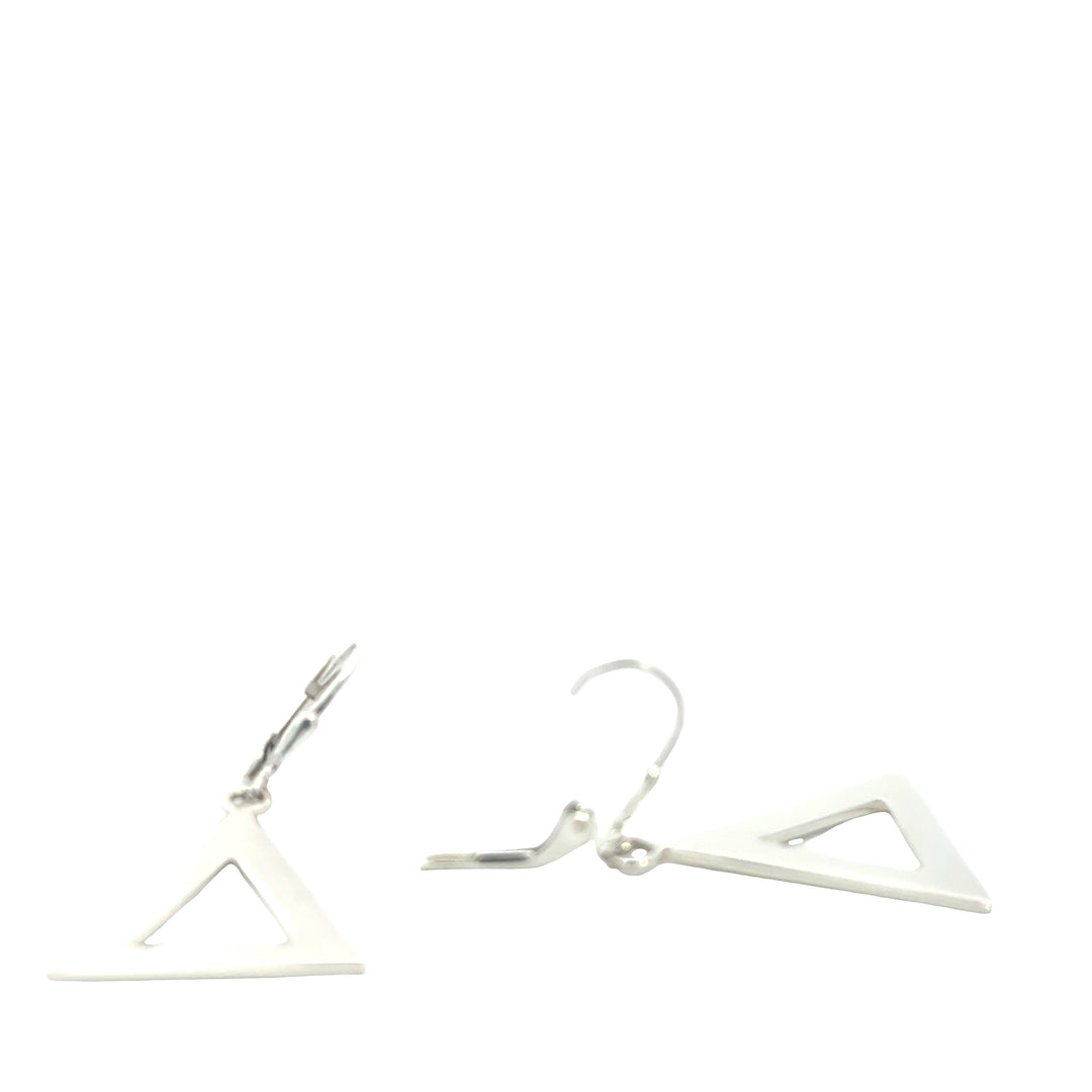 Small Pyramid Earrings -Leverback
