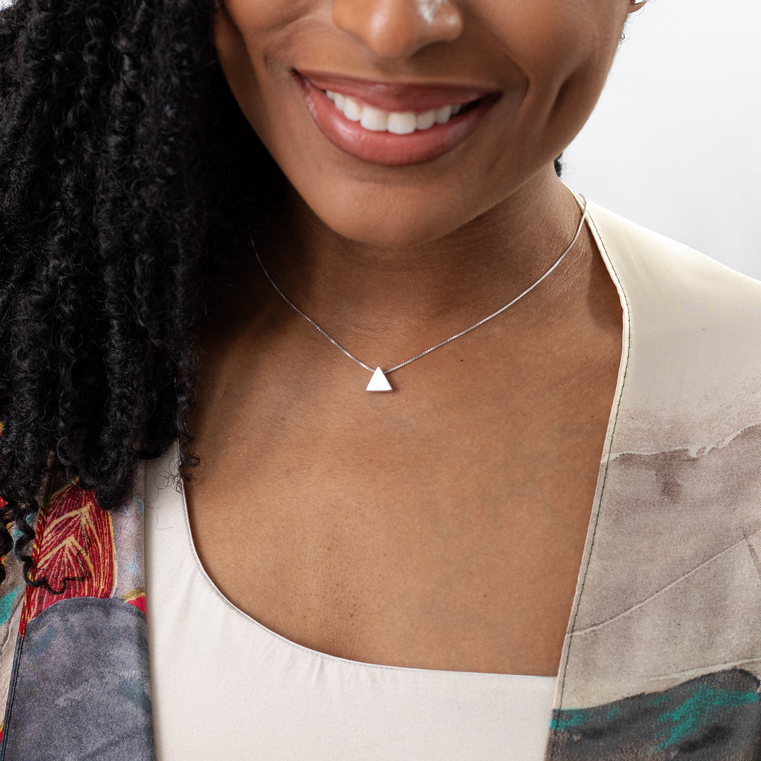 Tiny Pyramid Necklace