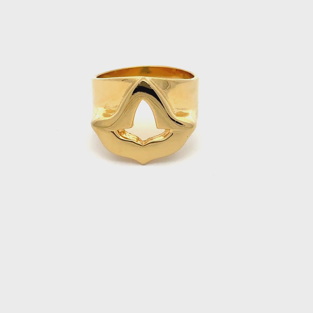14k Gold Vermeil Ivy Leaf Ring