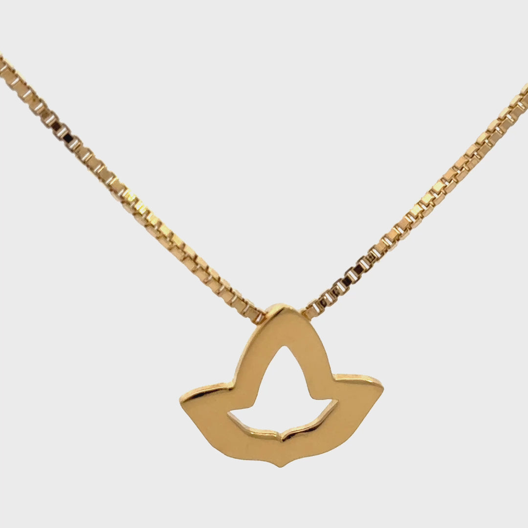 14k Gold Vermeil Extra Small Open Ivy Necklace