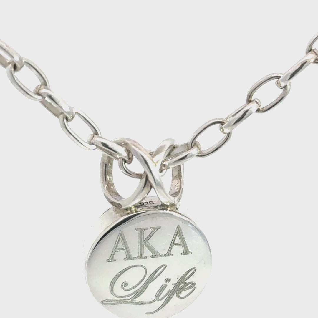 AKA Life Round Infinity Pendant Necklace