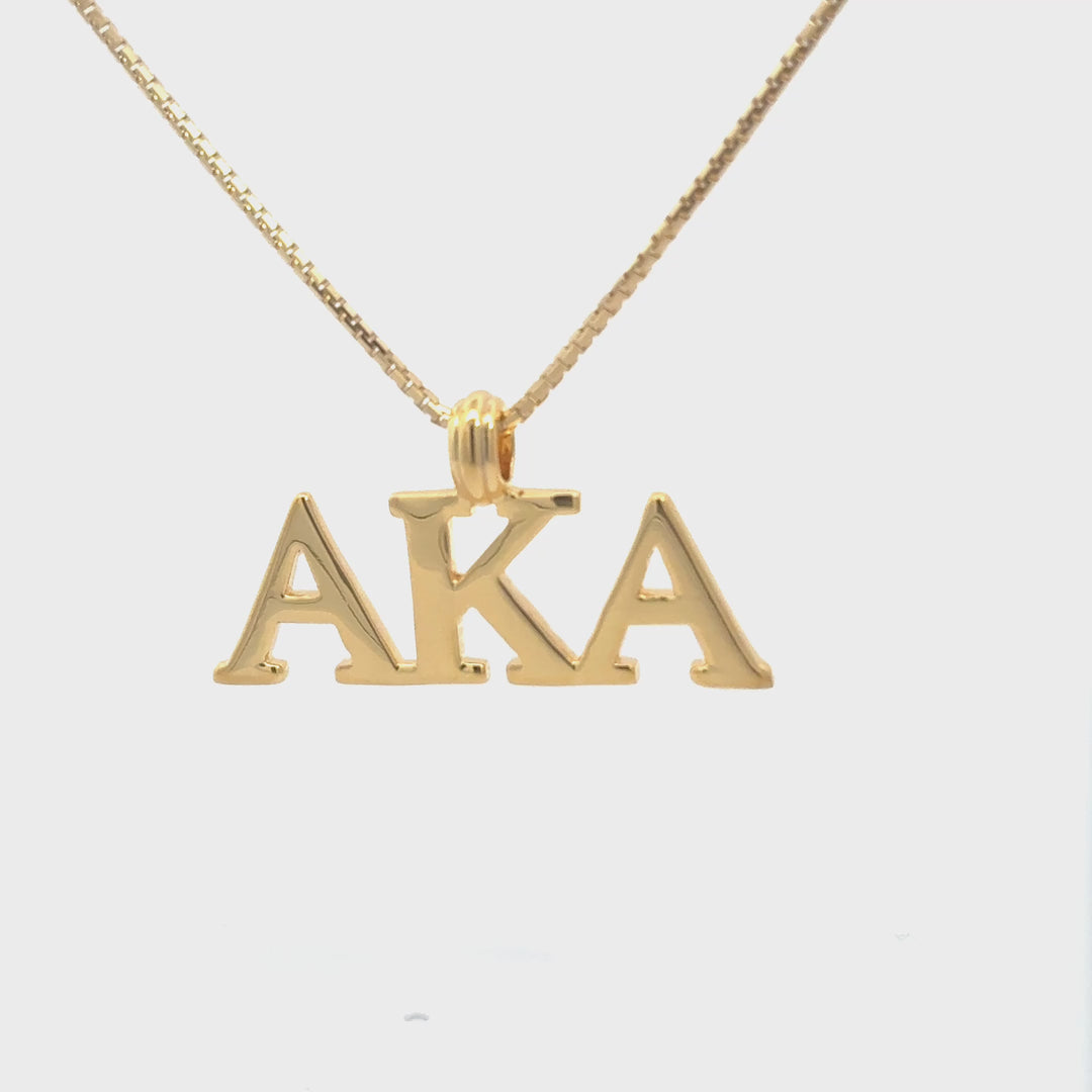 14k Gold Vermeil AKA Horizontal Lavalier Necklace