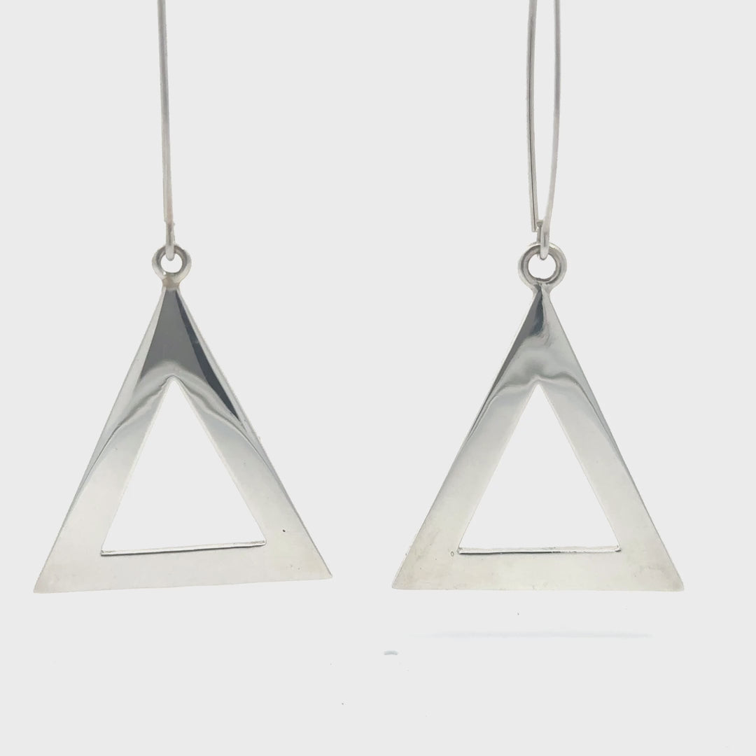 Pyramid Thread Earrings-Medium