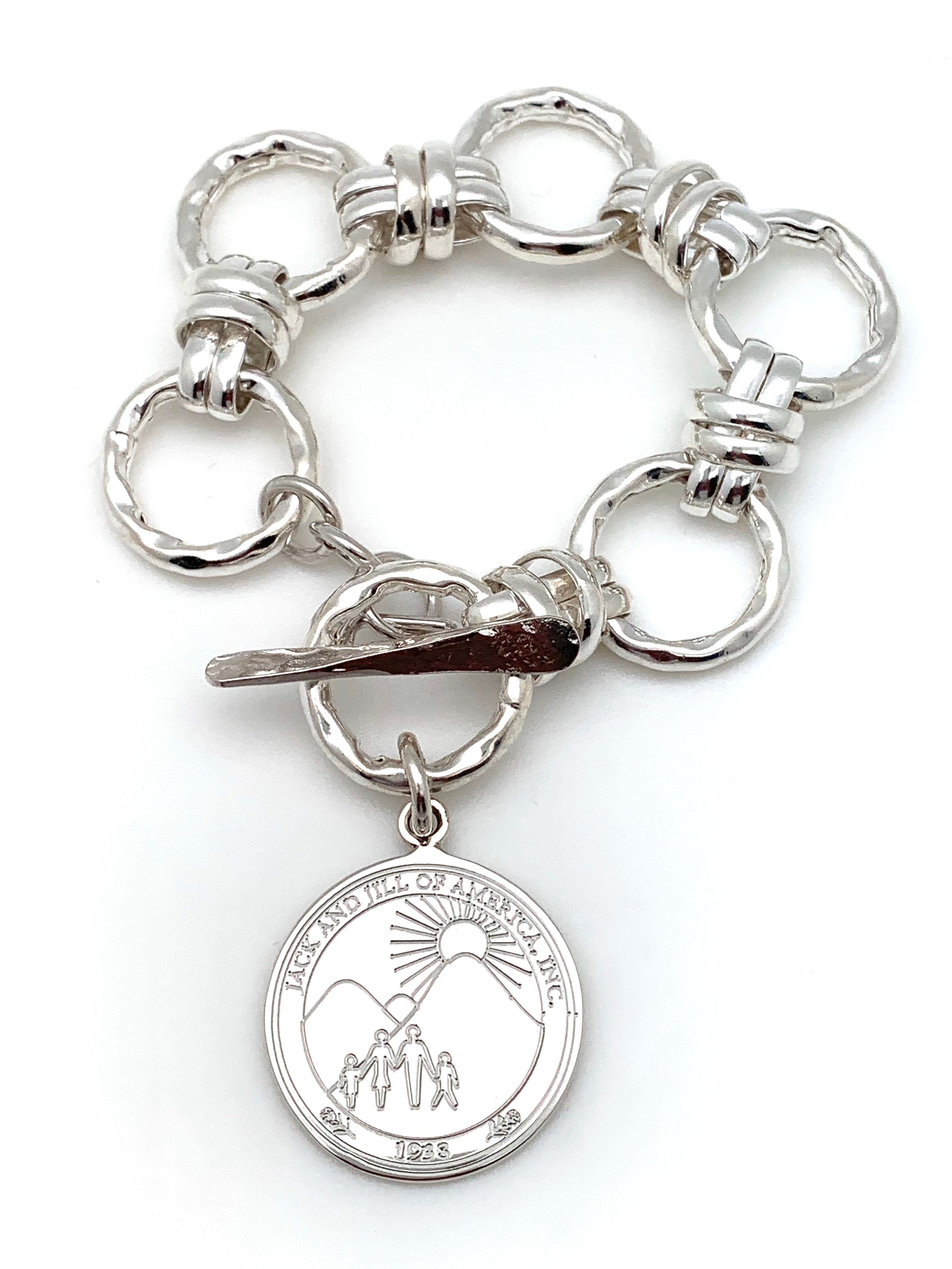 Jack and Jill Hammered Knot Bracelet