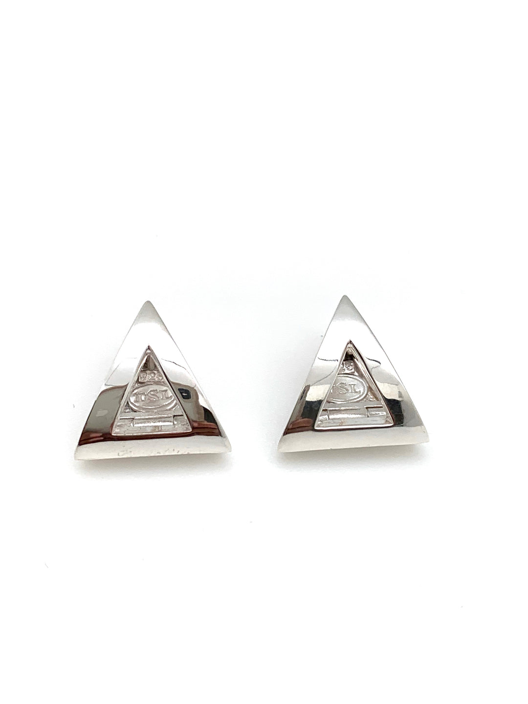 Pyramid Huggie Earrings