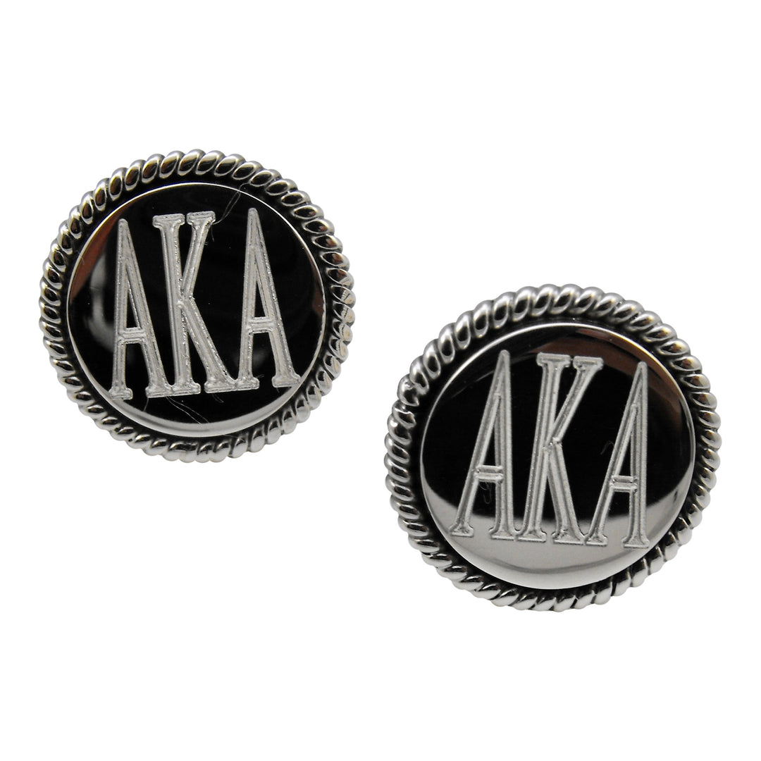 AKA Braided Post Earrings