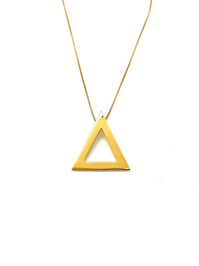 14k Gold Vermeil Medium Pyramid Necklace