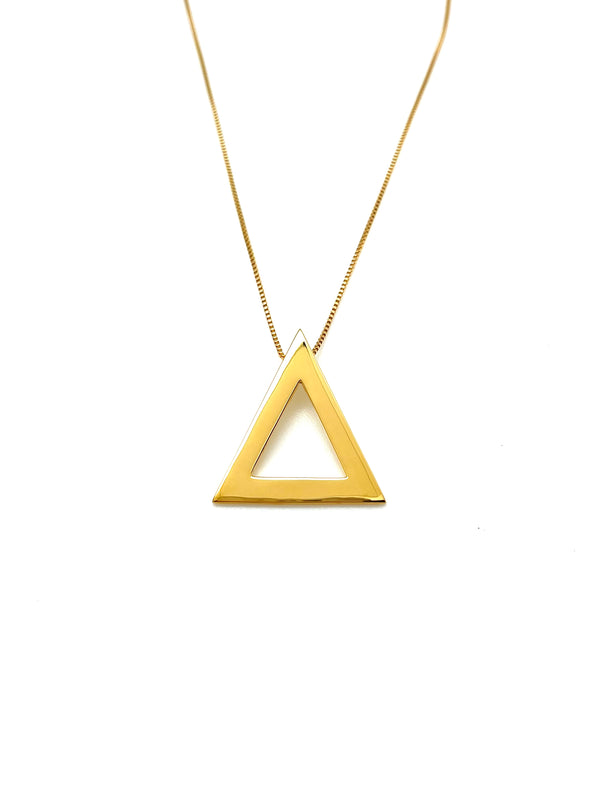 14k Gold Vermeil Medium Pyramid Necklace