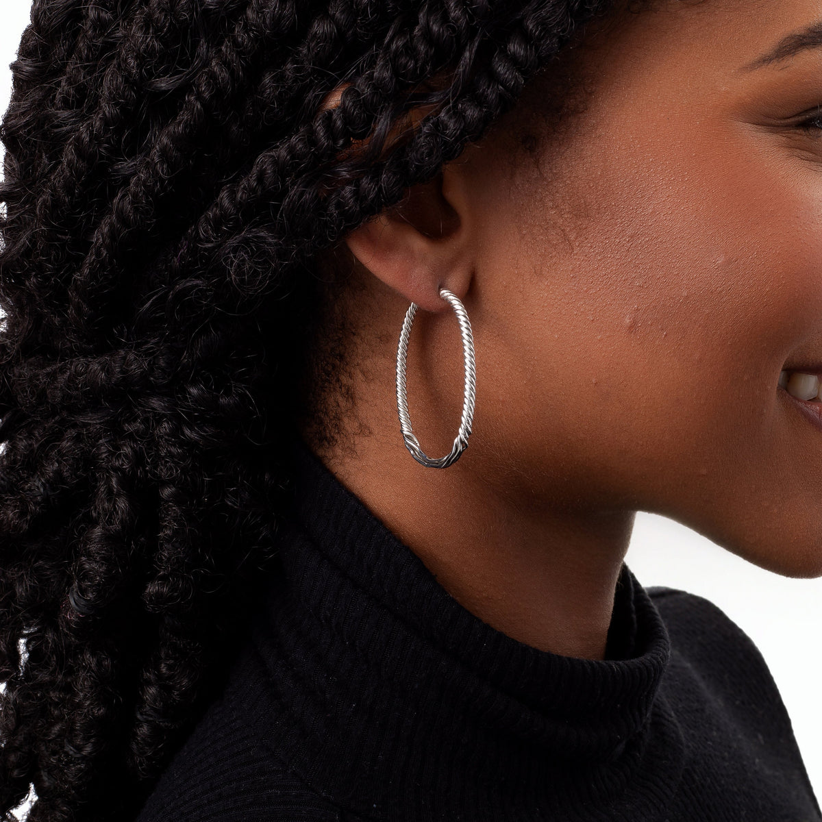 Silver Hoop Earrings