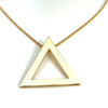 14k Gold Vermeil Large Pyramid Necklace