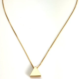 14k Gold Vermeil Tiny Pyramid Necklace