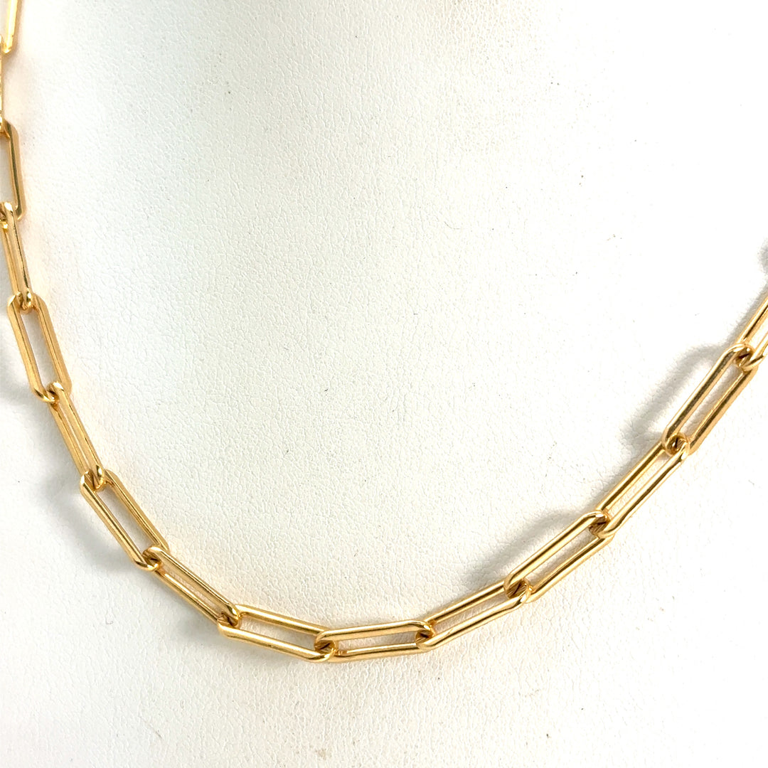 Gold Paperclip Chain