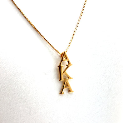 14k Gold Vermeil AKA Vertical Lavalier Necklace