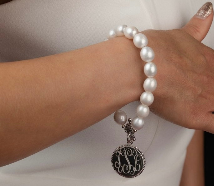 Monogram Freshwater Pearl Bracelet