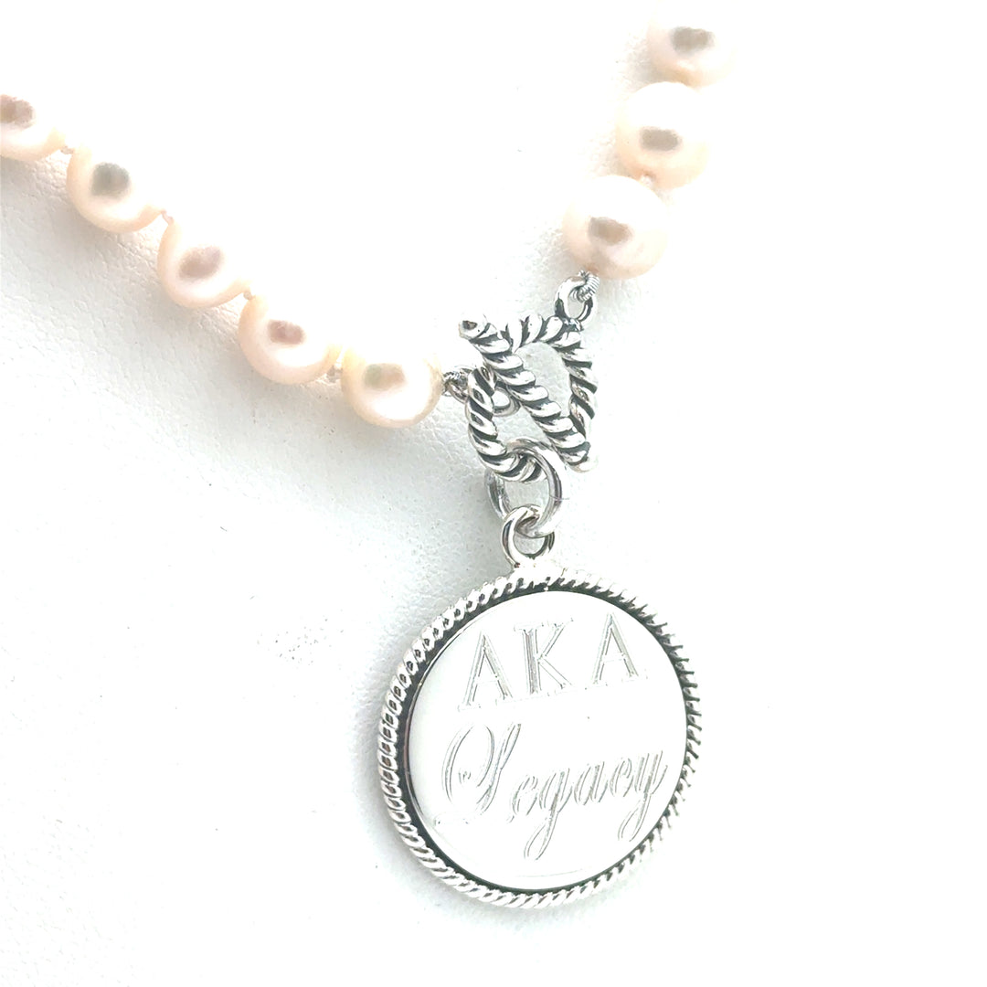 AKA Legacy Cultured Freshwater Braided Necklace