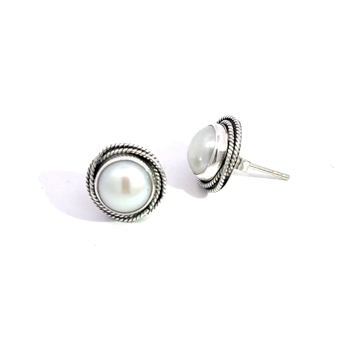 NEW! Braided Pearl Earrings