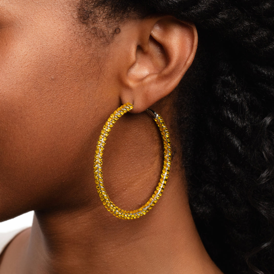 Swarovski® Crystal Hoop Earrings