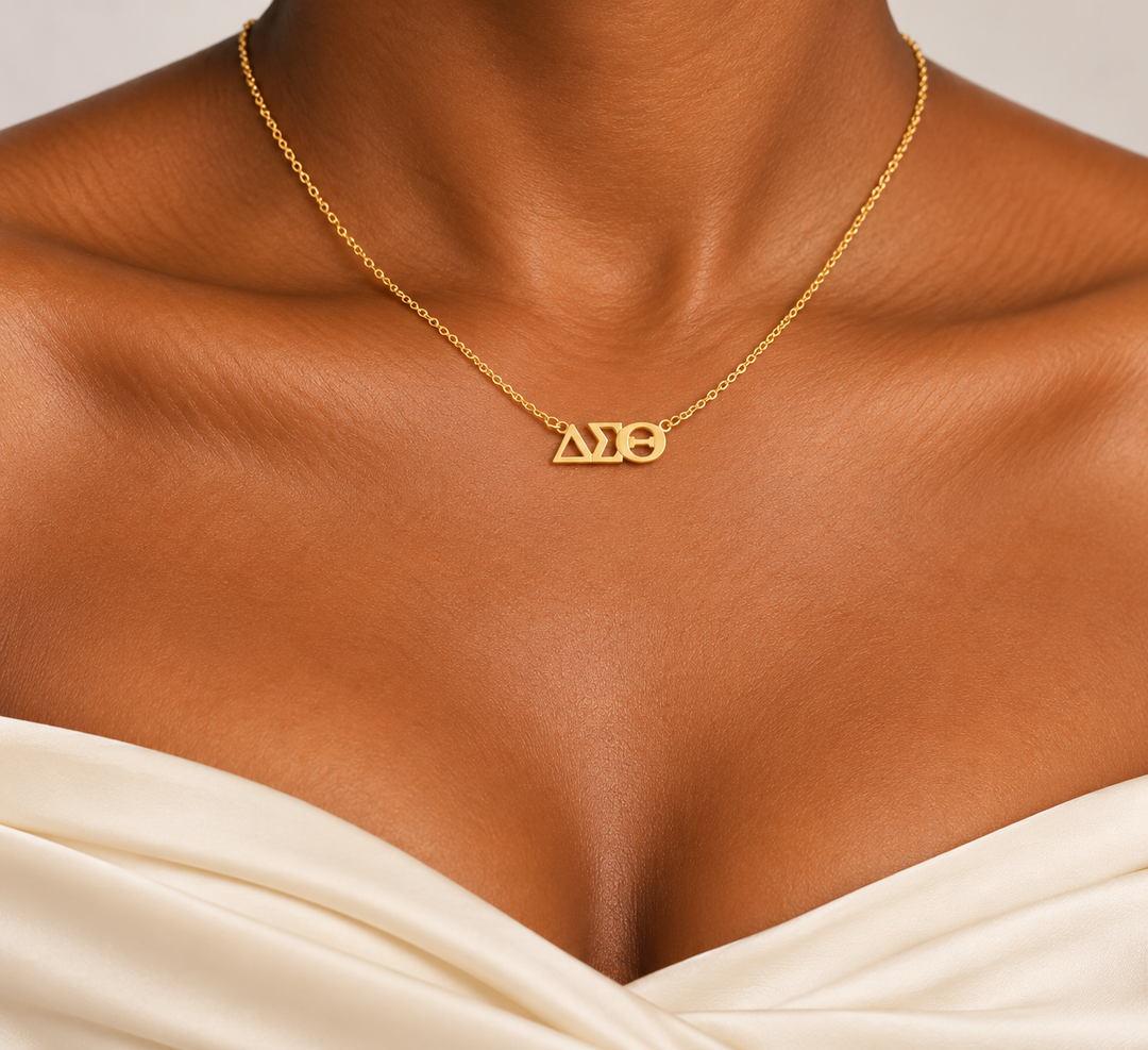 14k Gold Vermeil Tiny DST Horizontal Lavalier