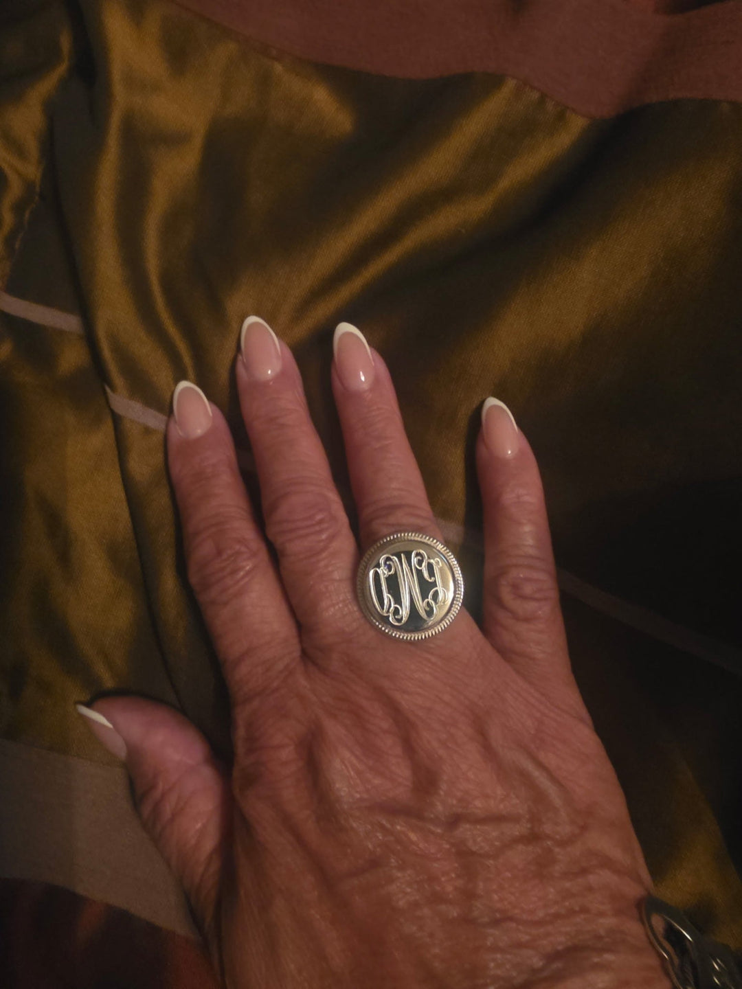 FINAL SALE - Braided Rope Monogram Ring