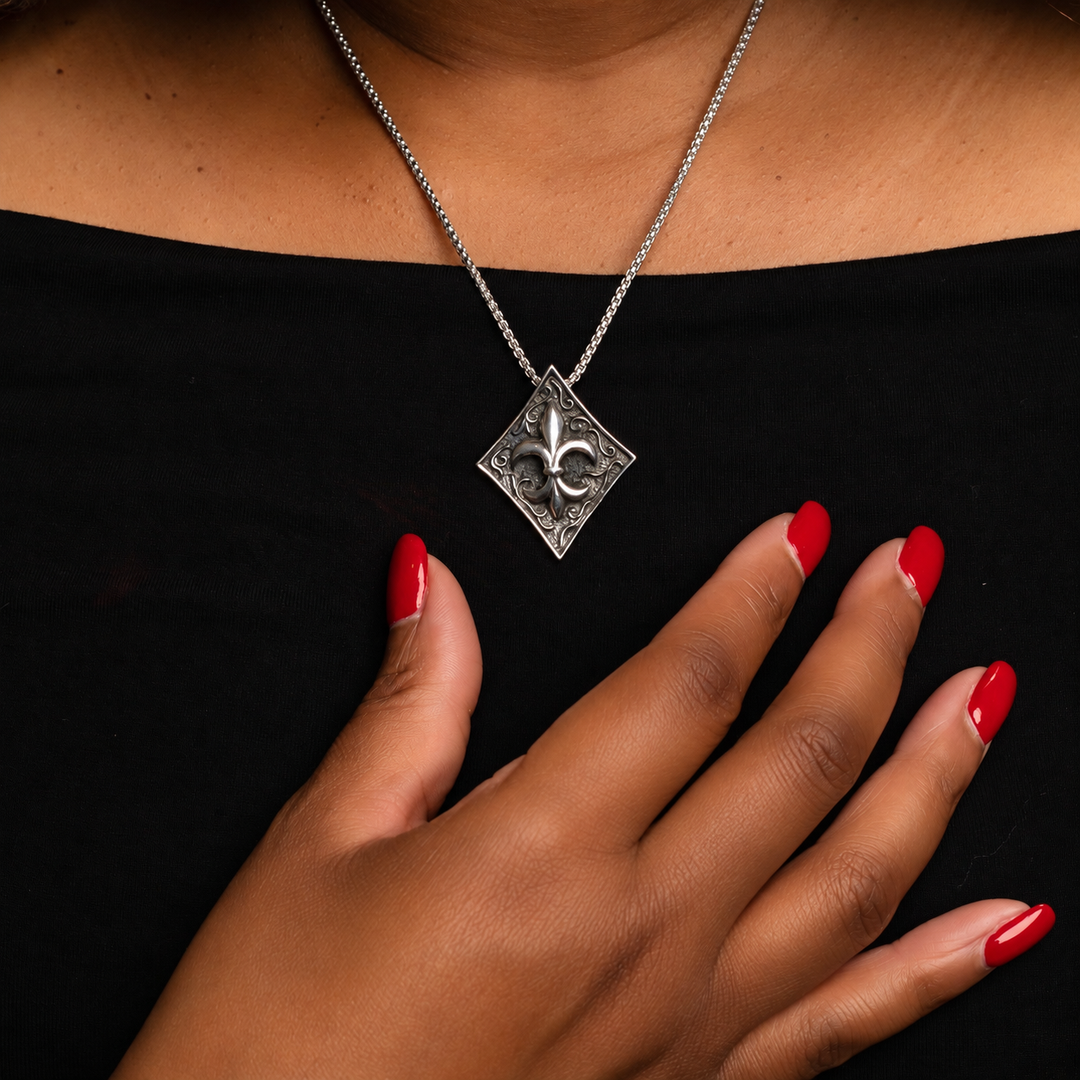 FINAL SALE - Fleur de Lis Necklace