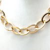 14k Gold Vermeil Oval Link Necklace