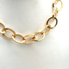 14k Gold Vermeil Oval Link Necklace