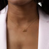 14k Gold Vermeil Tiny Open Ivy Necklace