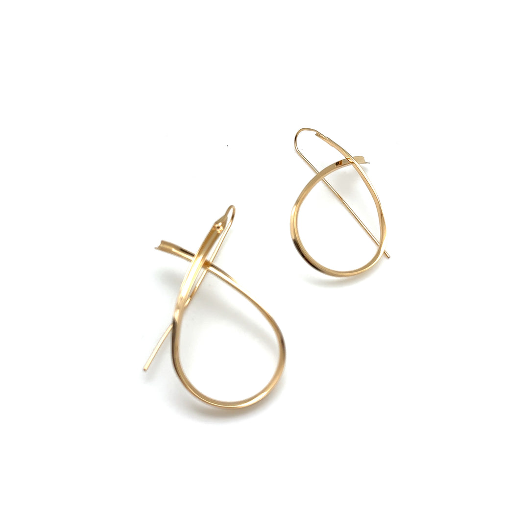 14k Gold Vermeil Infinity Earrings