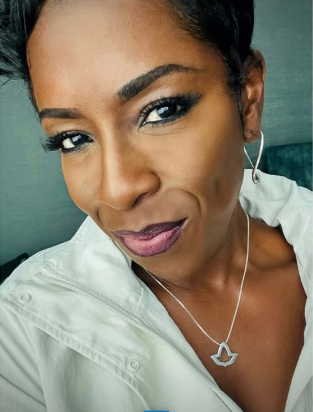 Open Ivy Leaf Necklace - Small