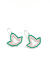 Pink and Green™ Enamel Open Ivy Leaf Necklace - Medium