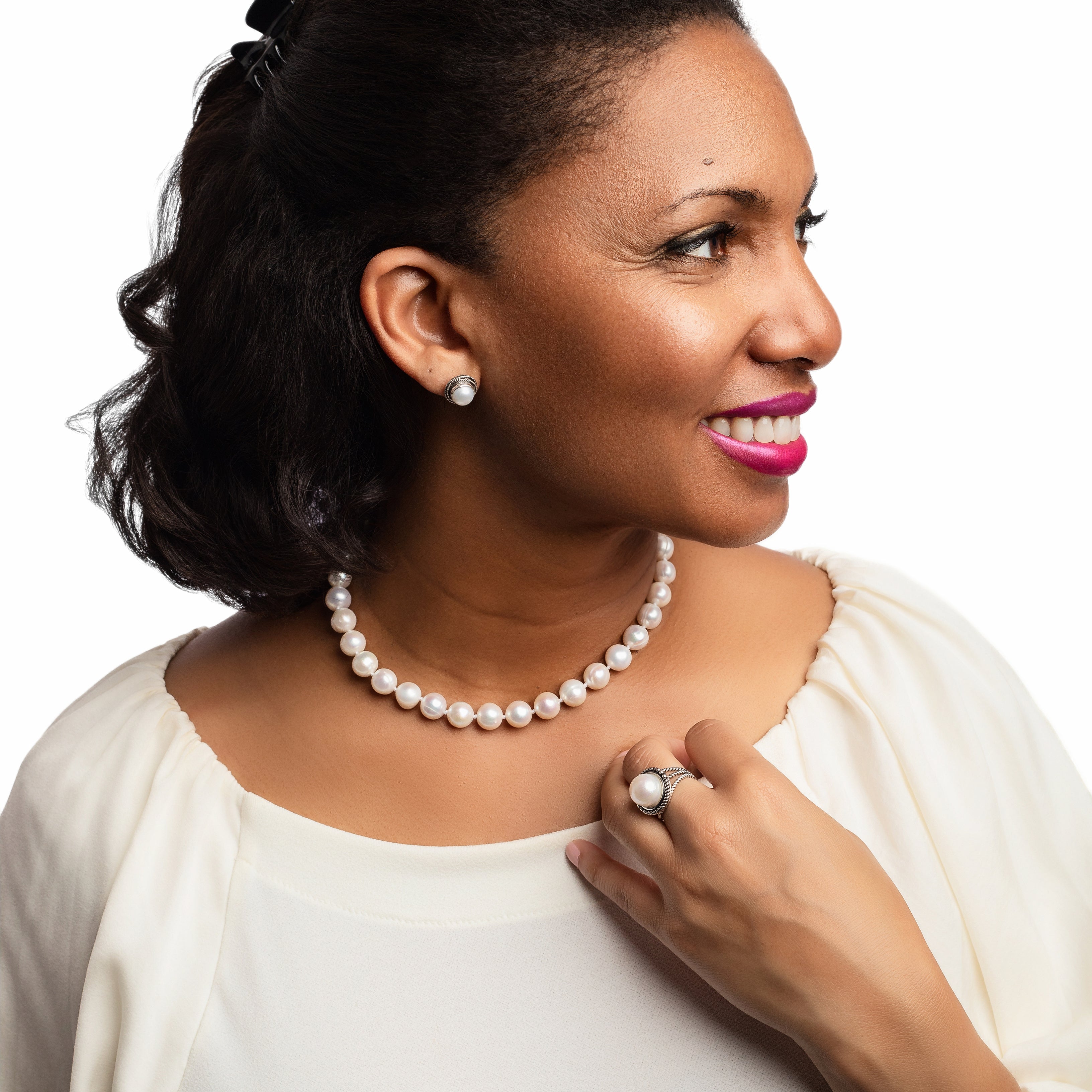 10mm Cultured Freshwater Pearls – The Sterling Link