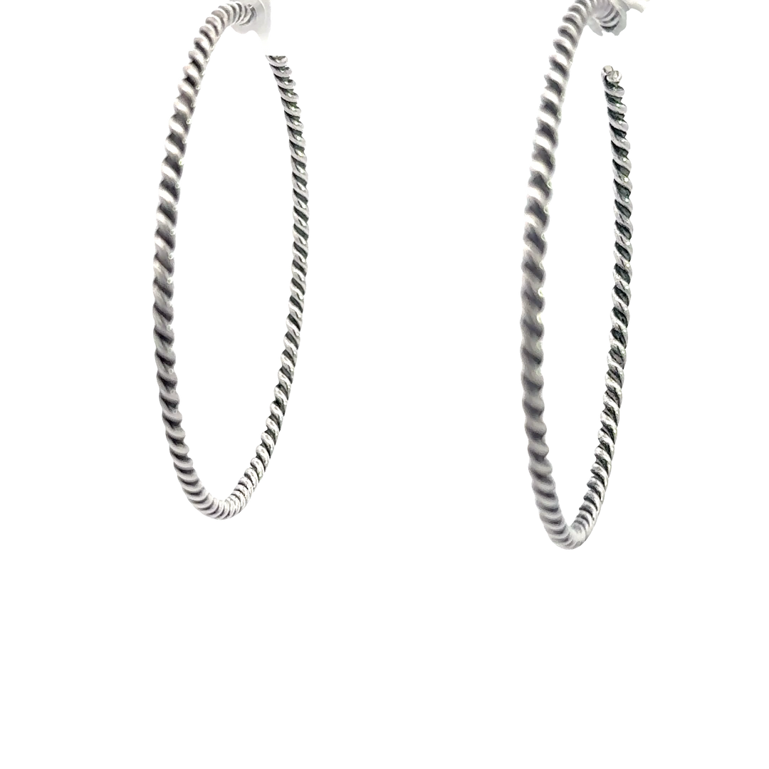 NEW! Braided Hoop Earrings-Large