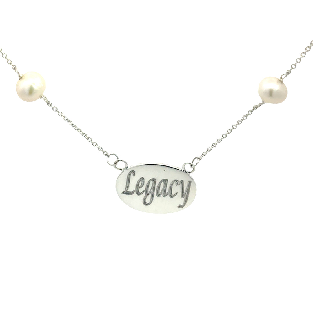 Legacy Oval Freshwater Pearl Necklace