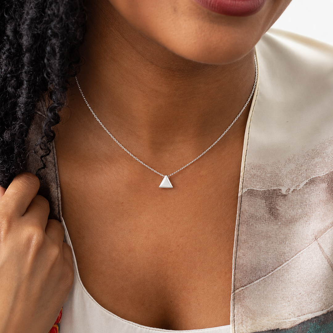 Tiny Pyramid Necklace
