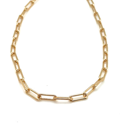 Gold Paperclip Chain