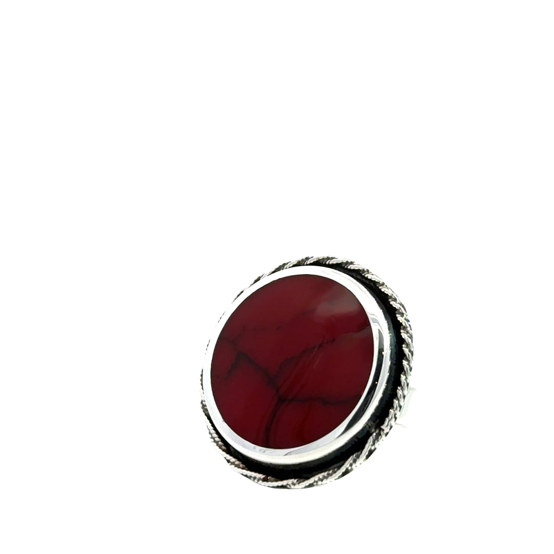 FINAL SALE - Red Agate Ring