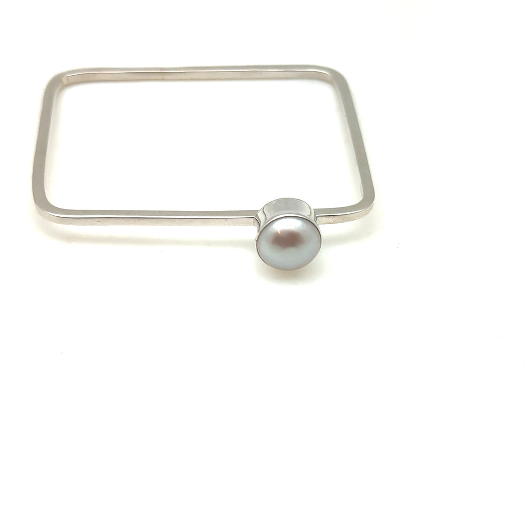 Square Pearl Bangle
