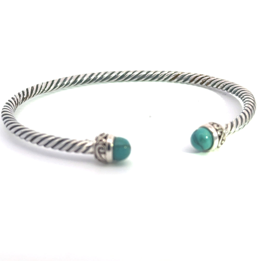 NEW! Turquoise Tip Cable Bracelet