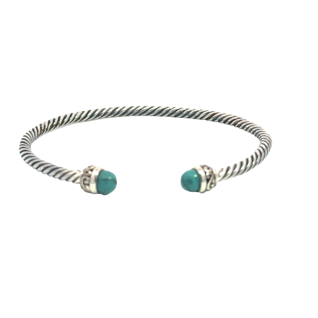 NEW! Turquoise Tip Cable Bracelet