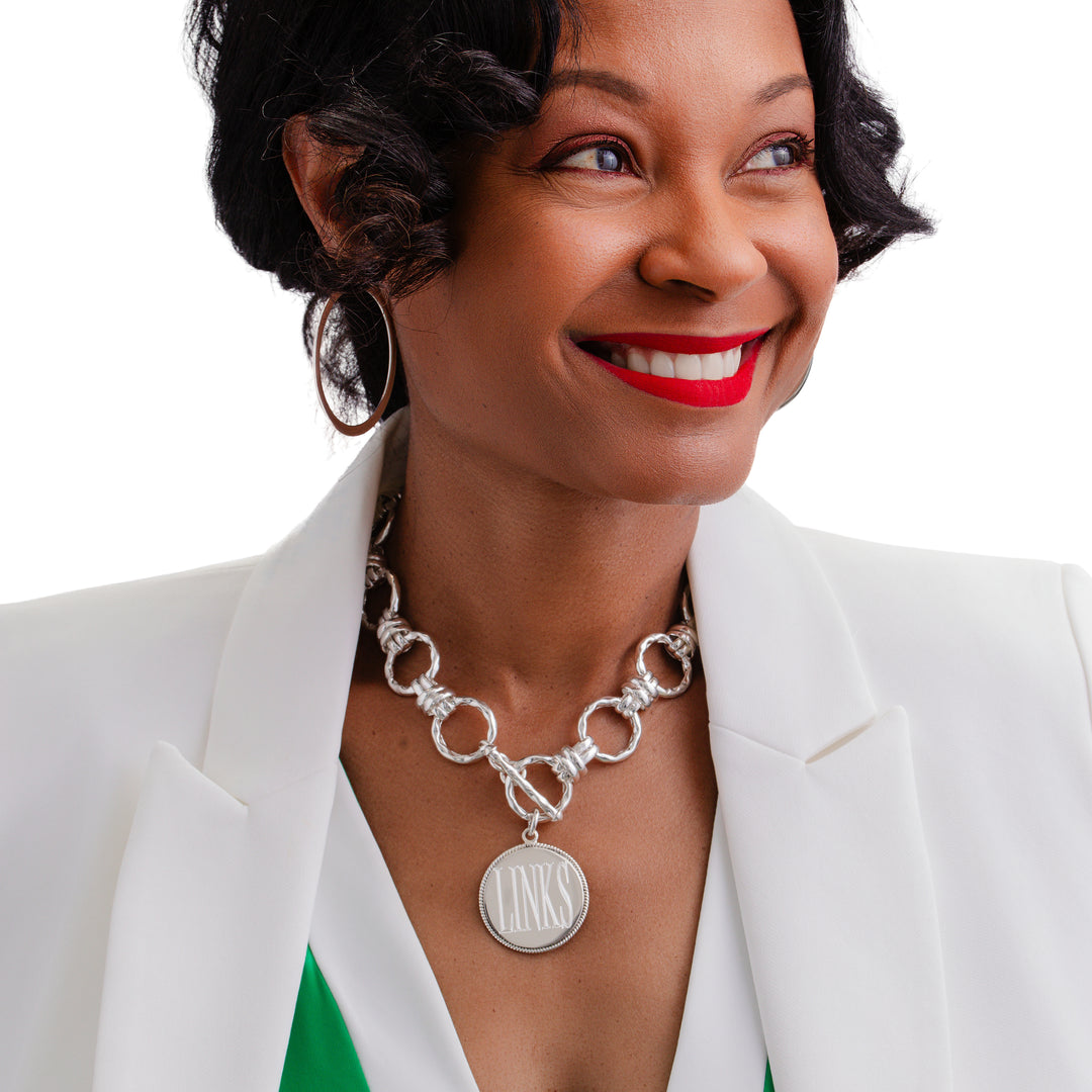 LINKS Hammered Knot Necklace