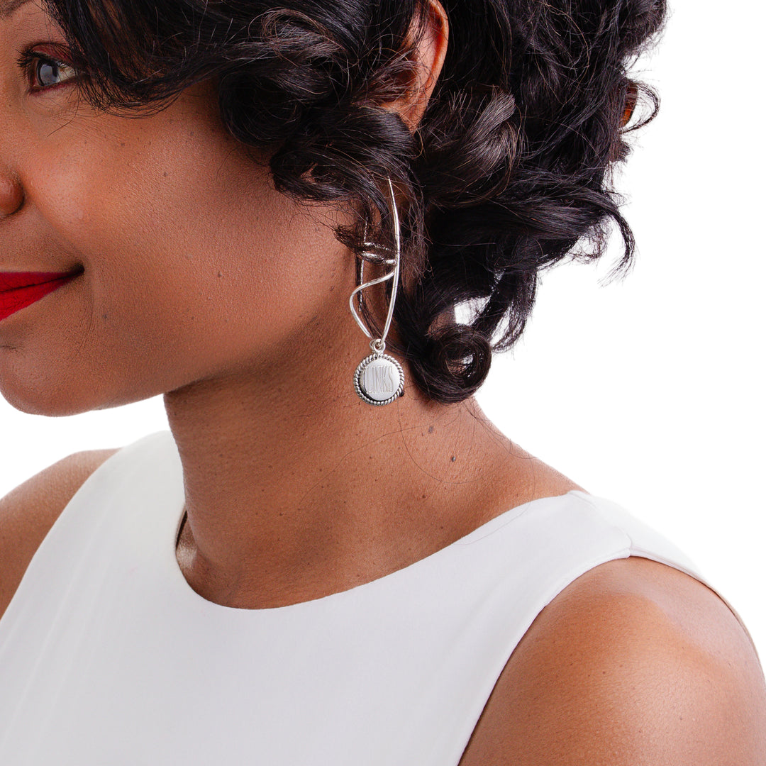 LINKS Freshwater Pearl Swirl Earrings