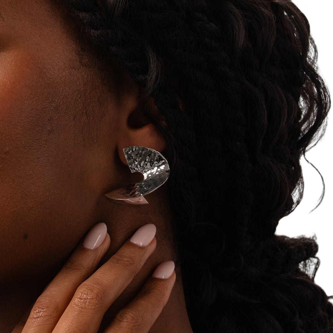 NEW! Hammered Swirl Earrings