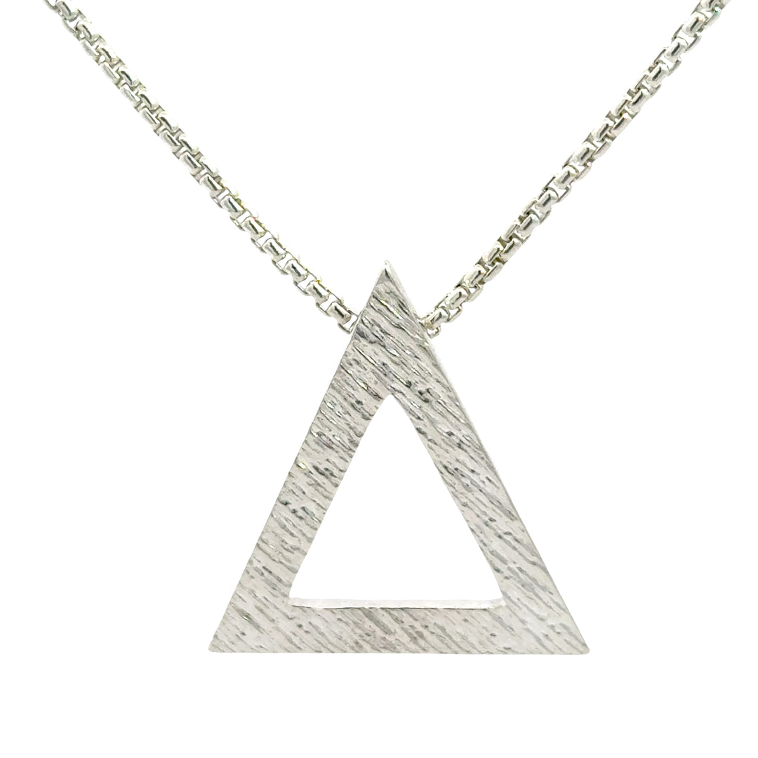 NEW! Textured Pyramid Necklace-Medium