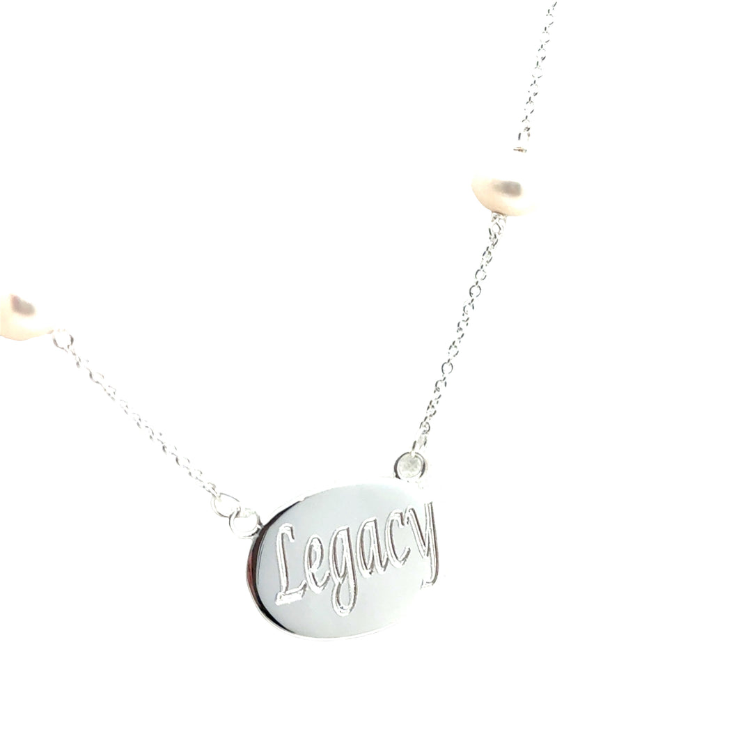 Legacy Oval Freshwater Pearl Necklace