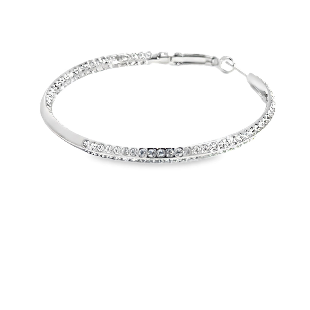 FINAL SALE - Pave Hoop Earrings
