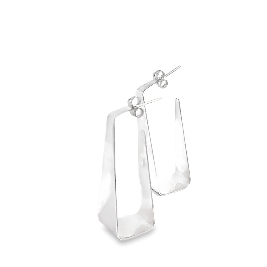 FINAL SALE - Polished Geometric Hoop Earrings