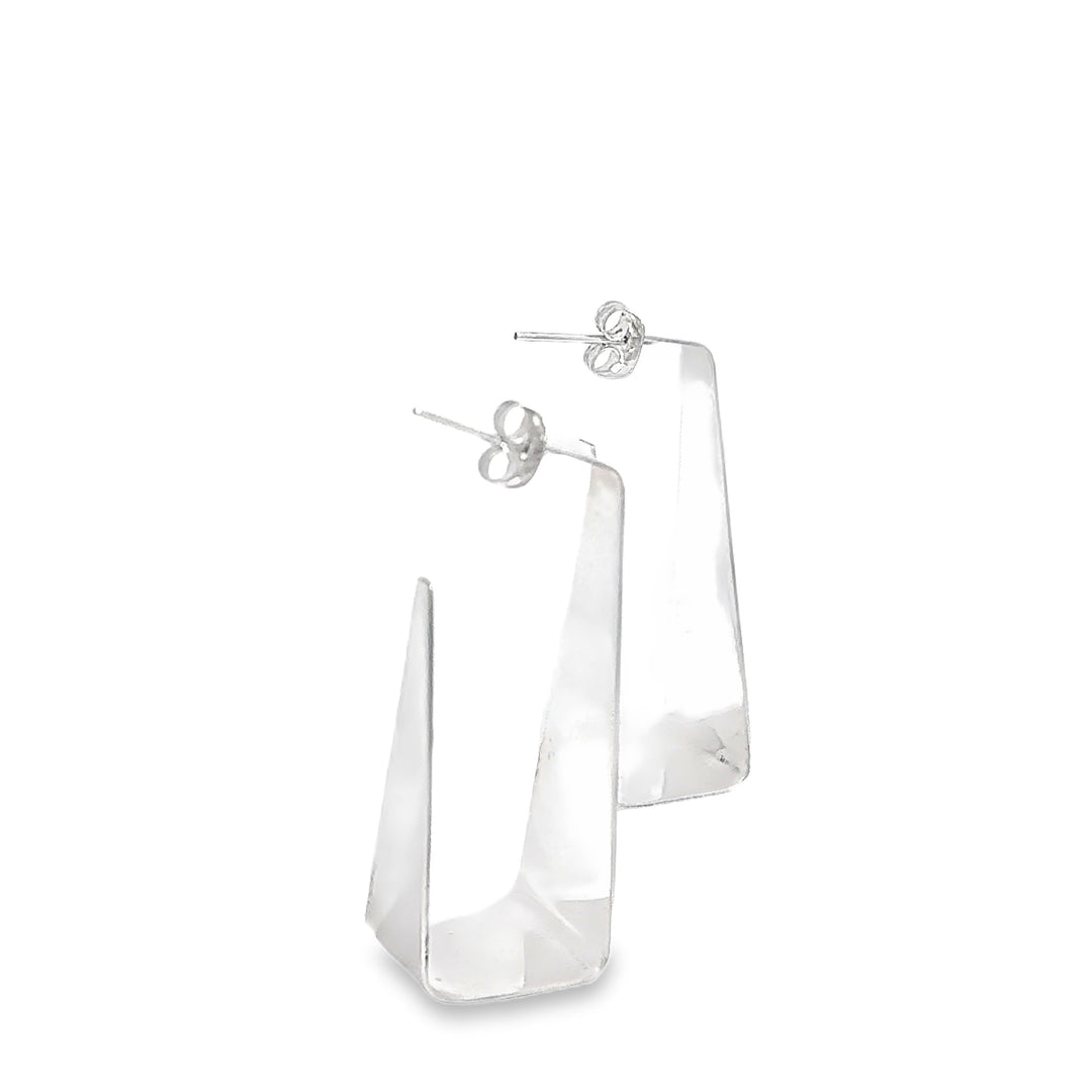 FINAL SALE - Polished Geometric Hoop Earrings