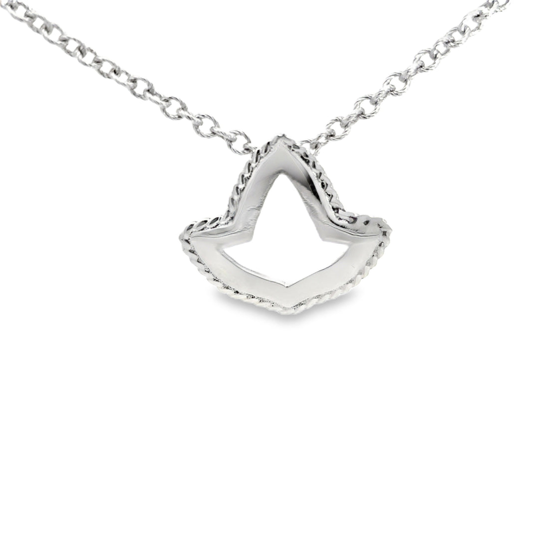 Medium Braided Open Ivy Leaf Necklace