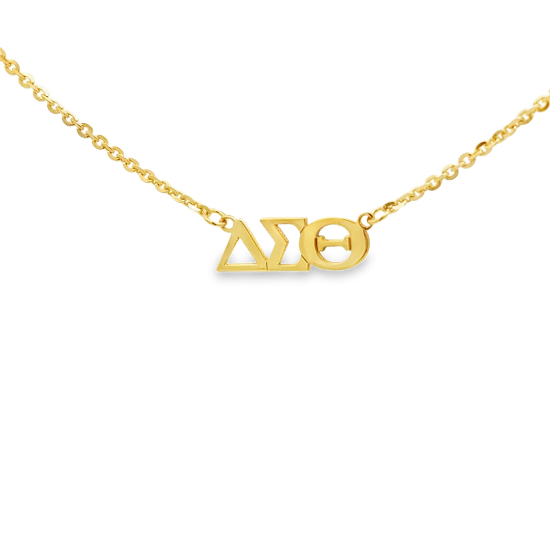 14k Gold Vermeil Tiny DST Horizontal Lavalier