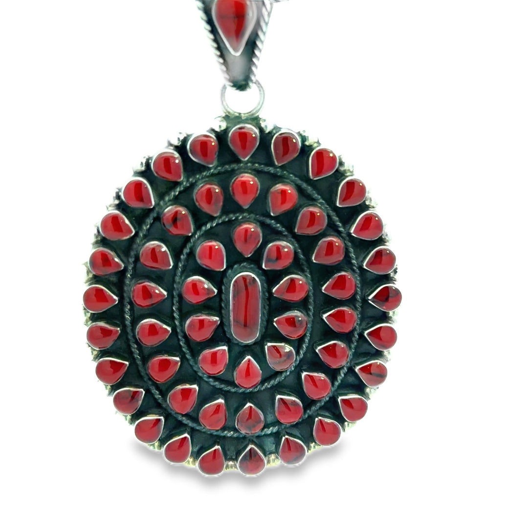 NEW! Red Sunburst Pendant